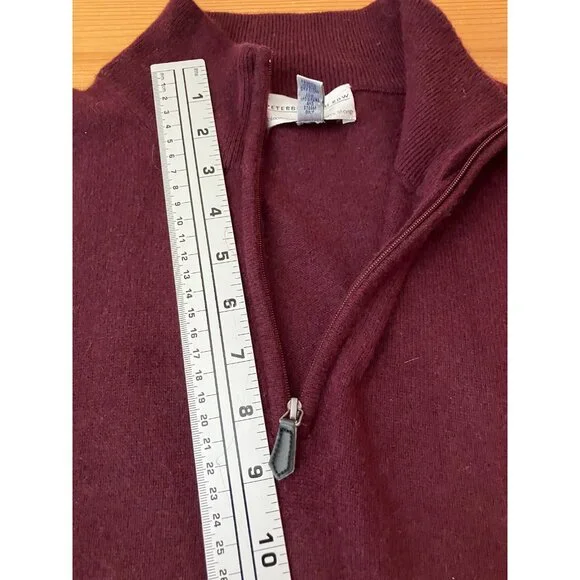 PETERBOROUGH ROW Bloomingdales Men's Beetroot Cashmere Sweater Pullover XL - Picture 6 of 12